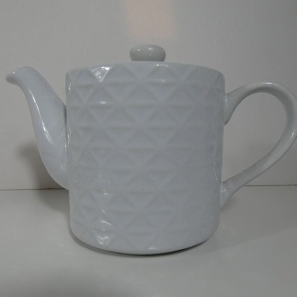 Teapot White Produced by Baskets.com 4 Inches Tall Decorative - Picture 1 of 5